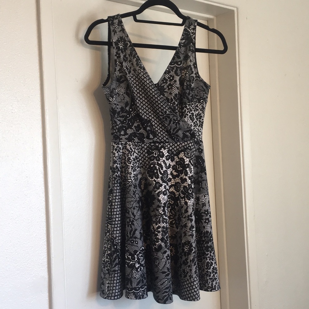 Black and white dress